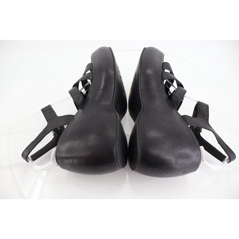 Free People Brooklyn Ankle Strap Platform Sandal Women Size 8.5 Black Chunky - Picture 9 of 16